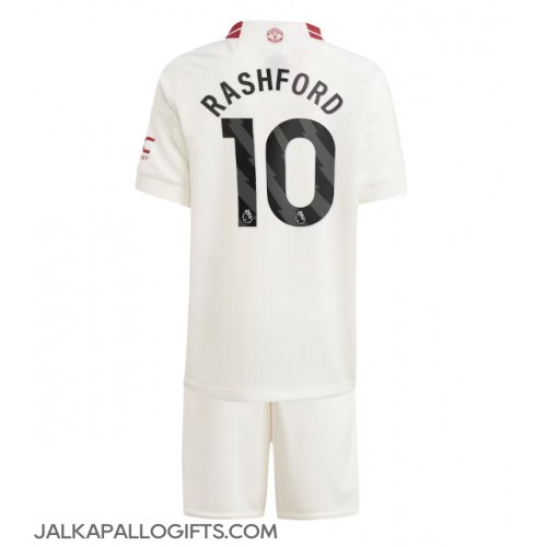 Manchester United Marcus Rashford #10 Kolmas Peliasu Lasten 2023-24 Lyhythihainen (+ Lyhyet housut)